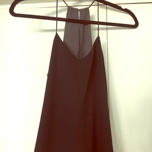Black strappy top